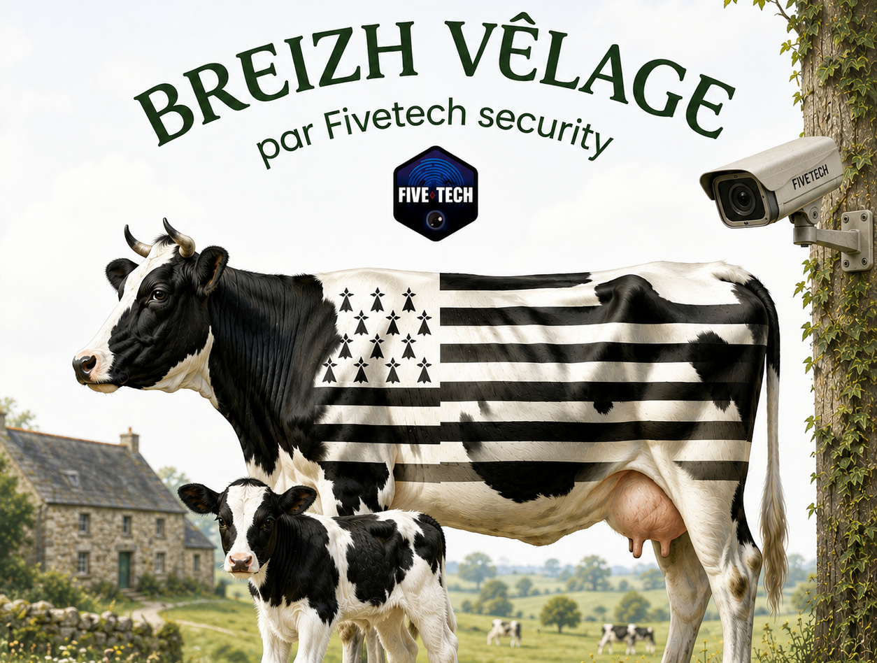 Breizh Vêlage -Logo FIVE TECH Security un intégrateur en sécurité électronique dédié aux professionnels.